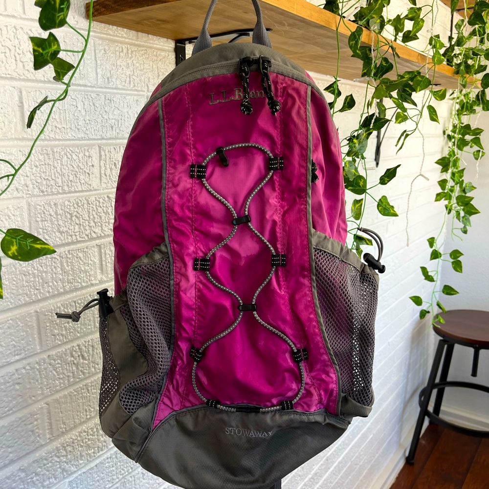 L.L.Bean Stowaway Backpack, Pink